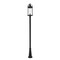 Z-Lite Roundhouse 1 Light Outdoor Post Mounted Fixture, Black And Clear Seedy 569PHXL-519P-BK - alternate 2